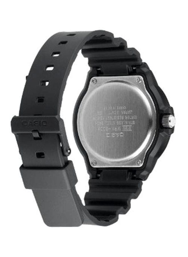 كاسيو ساعة يد بعقارب مقاومة للماء طراز MRW-200H-2B2VEF - 48 مم - أسود للرجال - Image 5