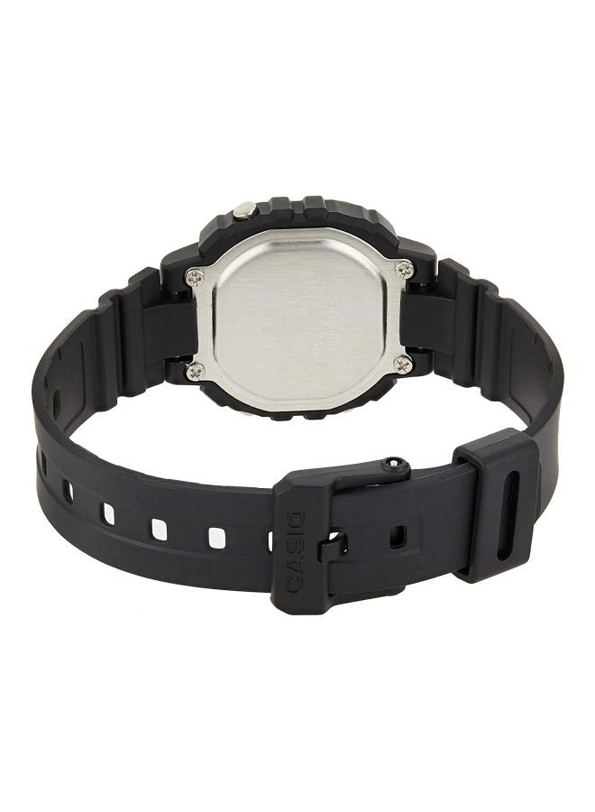كاسيو ساعة يد إلومينيتور رقمية ومقاومة للماء طراز LA-20WH-1B - قياس 35 مم - لون أسود للنساء - Image 5