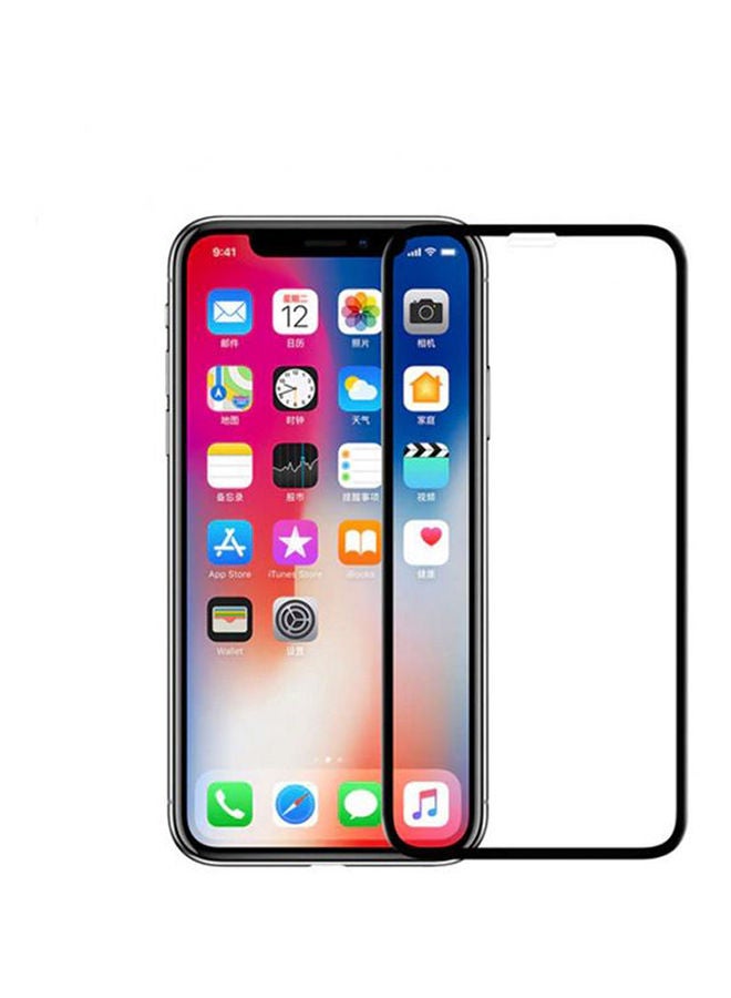 لاصقة حماية للشاشة من الزجاج لهاتف آيفون 12 ميني أسود