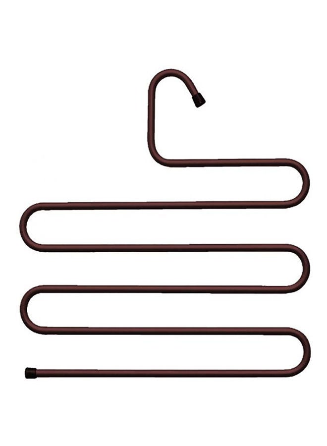 Multi Function Metal Hanger for Hanging Pants and Other Use Brown - Image 1