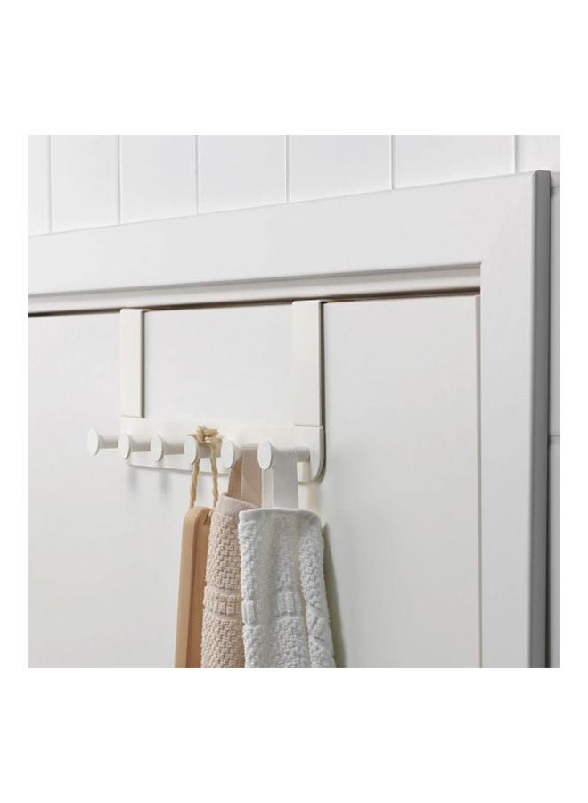 Clothes hanger for door made of stainless steel easy to install White - Image 1