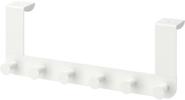 Clothes hanger for door made of stainless steel easy to install White - Image 2