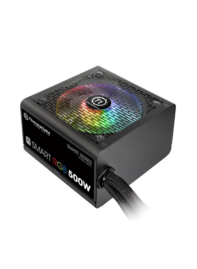 Thermaltake - Smart RGB 500 Watt 80+ PSU/Power Supply Black - Image 1