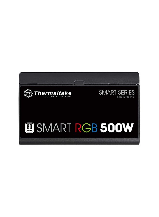 Thermaltake - Smart RGB 500 Watt 80+ PSU/Power Supply Black - Image 1