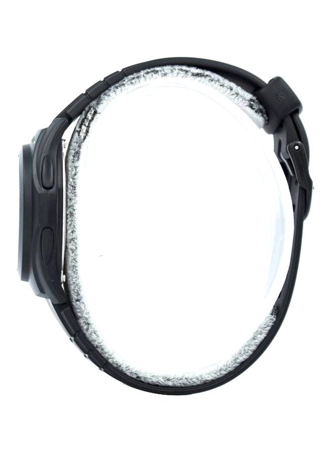 كاسيو ساعة يد رقمية بسوار من السيليكون طراز F-200W-1A - قياس 40 مم - لون أسود للرجال - Image 3