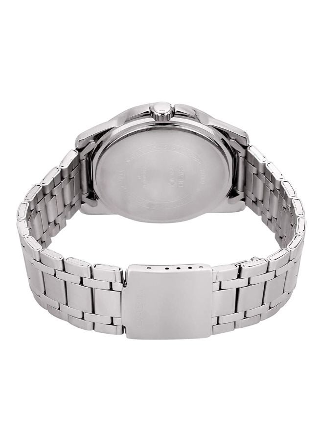 كاسيو ساعة يد بعقارب وسوار من الستانلس ستيل طراز MTP-1314D-2AVDF للرجال - Image 2