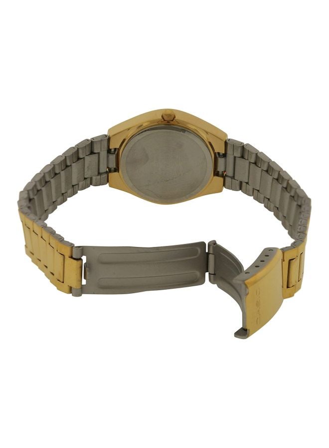 كاسيو ساعة يد بعقارب وسوار من الإستانلس ستيل طراز LTP1170N-9ARDF - مقاس 26 مم - لون ذهبي للنساء - Image 2