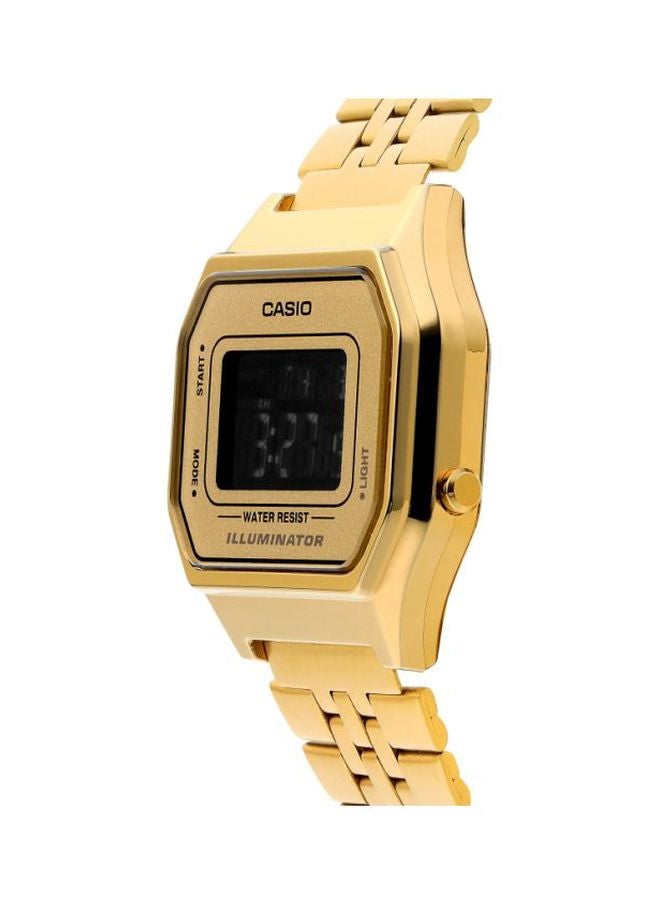 CASIO Women's Vintage Water Resistant Digital Watch LA680WGA-9BDF - 29 mm - Gold - Image 5