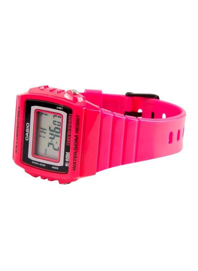 CASIO Resin Digital Watch W-215H-4AVDF - 41 mm - Pink - Image 5