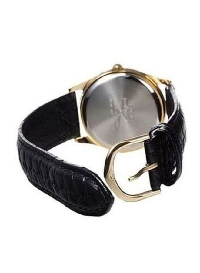 كاسيو ساعة يد بعقارب وسوار من الجلد طراز LTP-1094Q-7B2RDF - 22 مم - لون أسود للنساء - Image 5