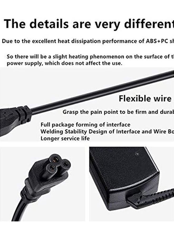 HP - Replacement AC Charging Adapter For Pavilion Dv4/Dv5 Series/G50/G60 Series Black - Image 1