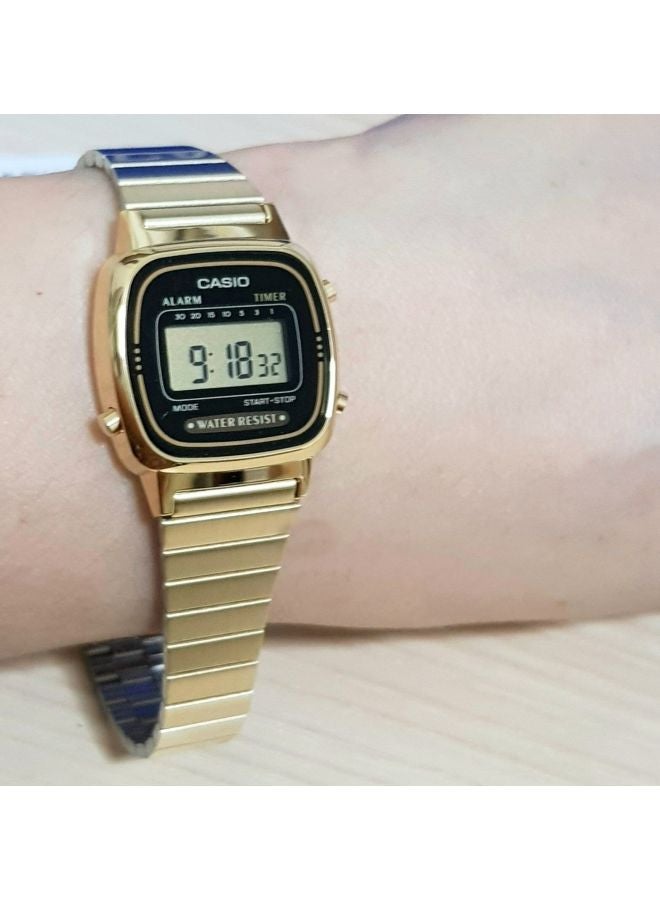 Women's Vintage Digital Watch LA670WGA-1D - 30 mm - Gold - v1619249876/N14601151A_10