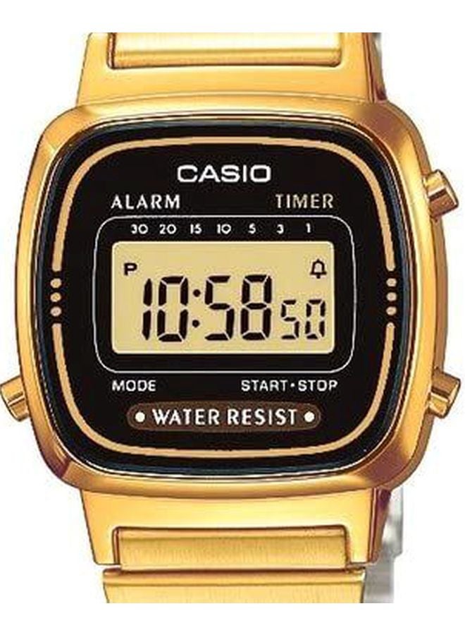 CASIO - Women's Vintage Digital Watch LA670WGA-1D - 30 mm - Gold - Image 1