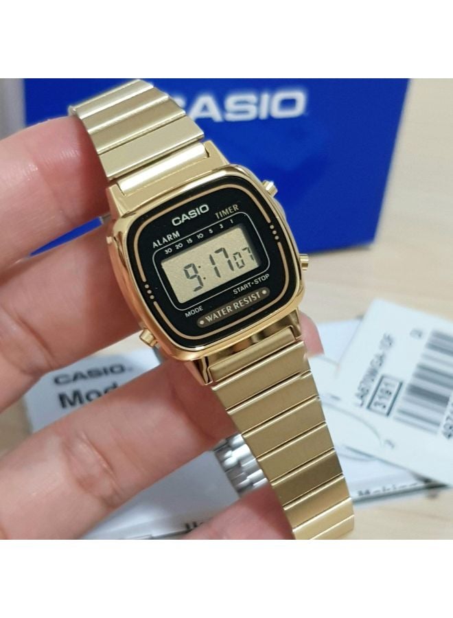 CASIO - Women's Vintage Digital Watch LA670WGA-1D - 30 mm - Gold - Image 1