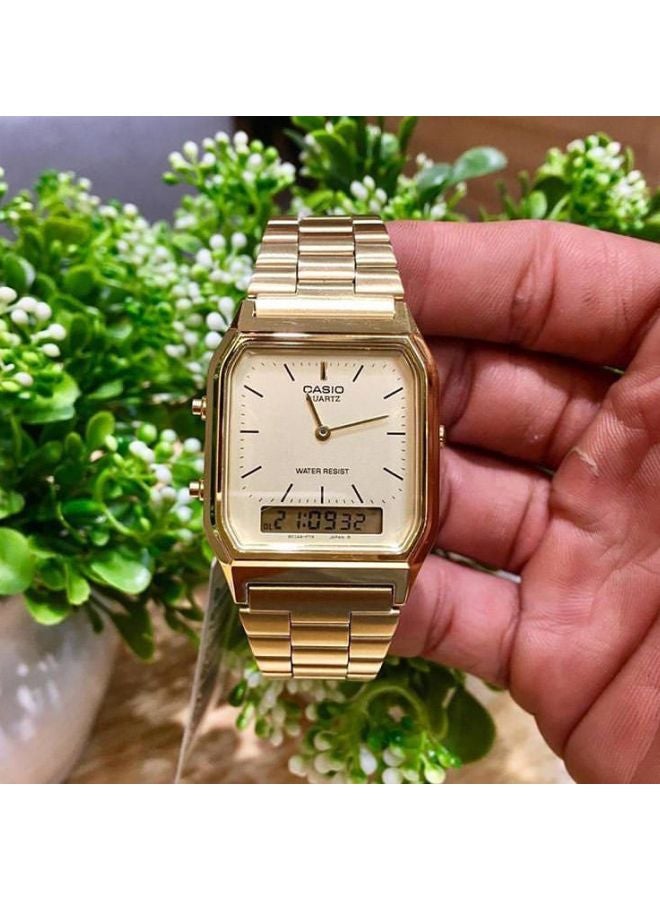 Men's Youth Analog & Digital Watch AQ-230GA-9DMQ - 30 mm - Gold - v1619249927/N14601186A_12