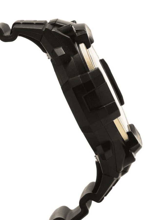 كاسيو ساعة يد بعقارب وسوار من السيليكون طراز MCW-100H-9A2VDF - مقاس 49 مم - لون أسود للرجال - Image 3