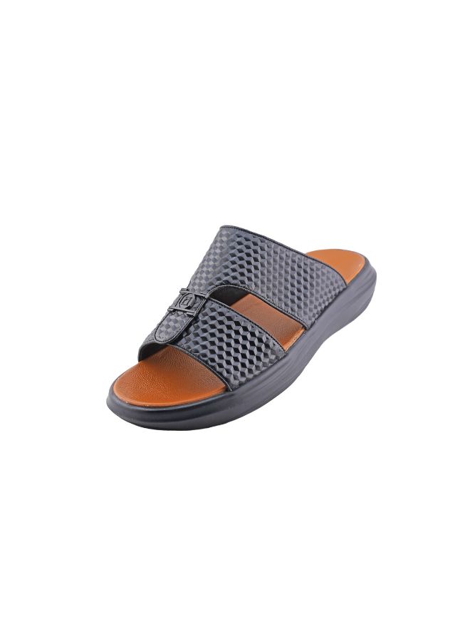 barjeel uno - Casual Comfortable Arabic Sandals Grey - Image 1