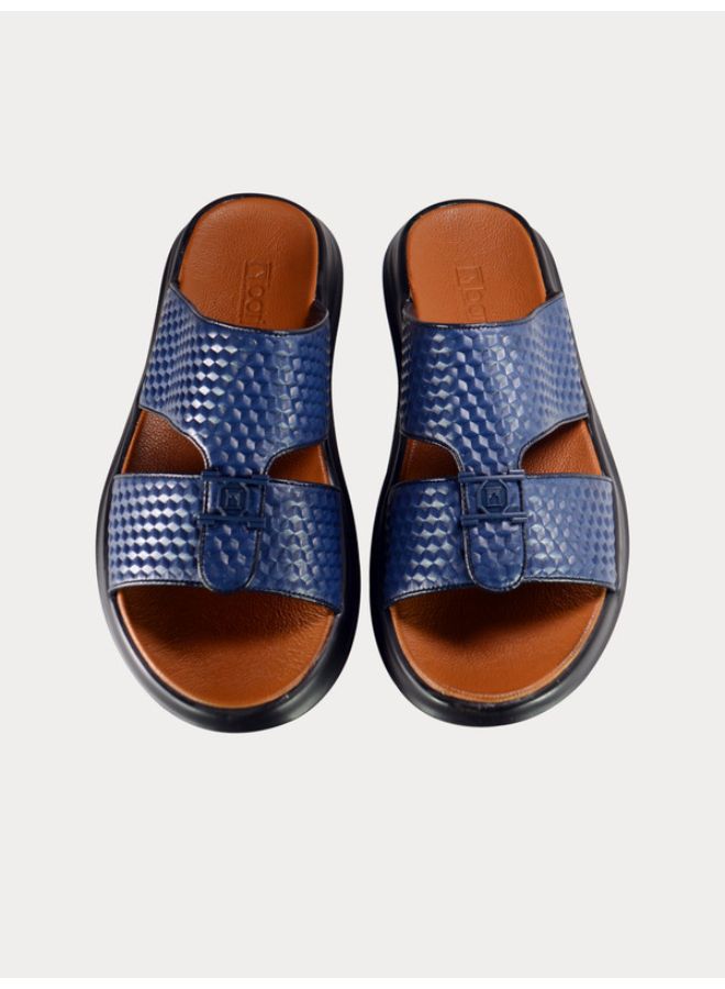 barjeel uno - Casual Comfortable Arabic Sandals Navy Blue - Image 1