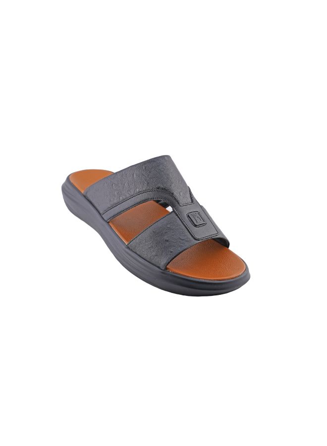 barjeel uno - Casual Comfortable Arabic Sandals Grey - Image 1
