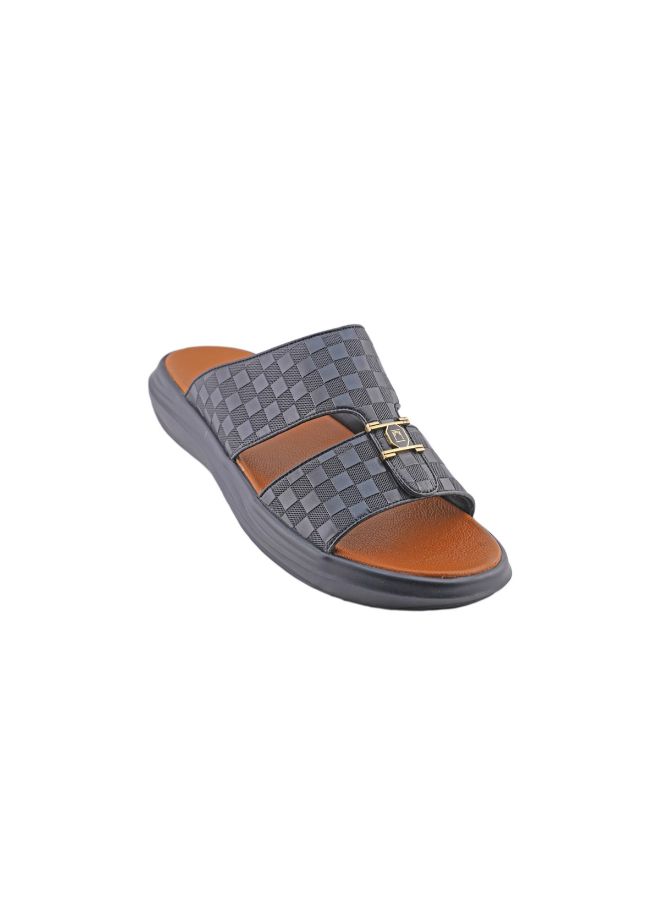 barjeel uno - Casual Comfortable Arabic Sandals Grey - Image 1