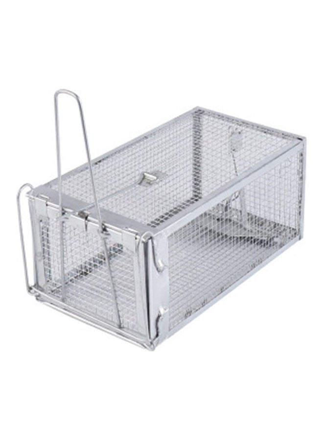 Catch Release Cage For Mouse Rats Mice Rodents Silver 27x14x12cm - Image 1
