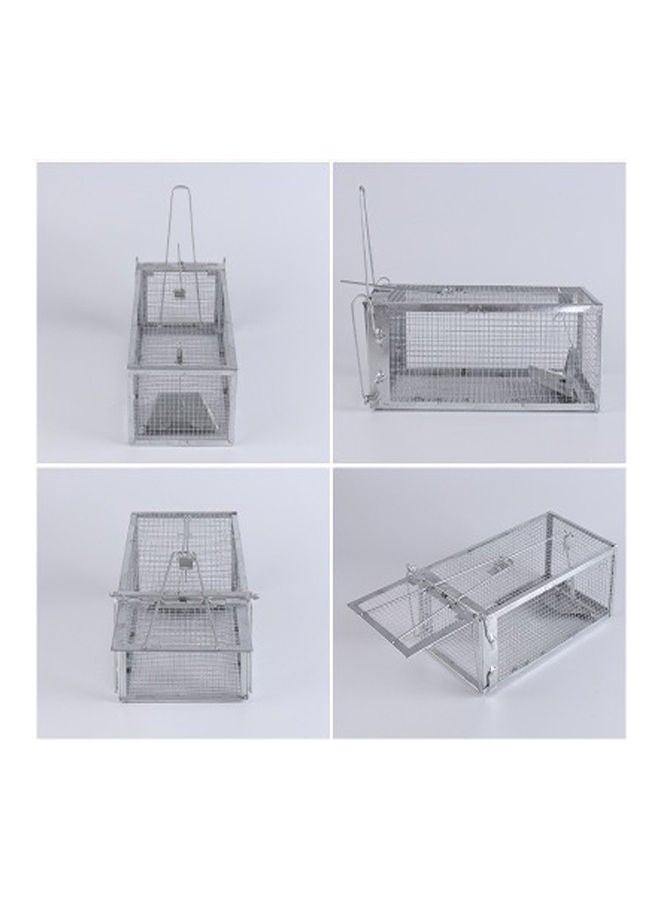 Catch Release Cage For Mouse Rats Mice Rodents Silver 27x14x12cm - Image 3