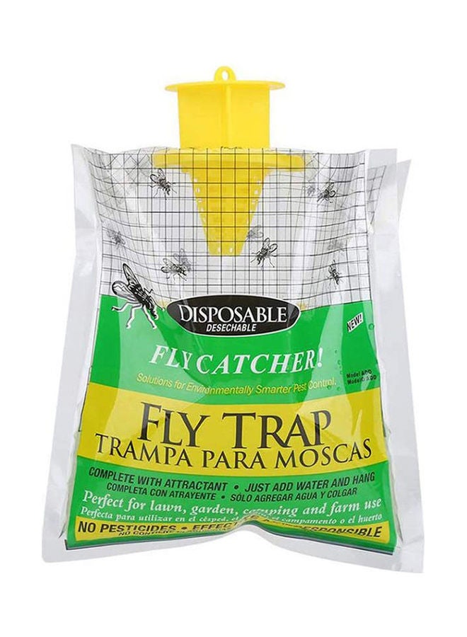 3-Piece Disposable Fly Trap Catcher Set Multicolour 11x8x8cm  - Image 1