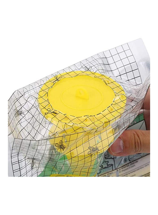 3-Piece Disposable Fly Trap Catcher Set Multicolour 11x8x8cm  - Image 3