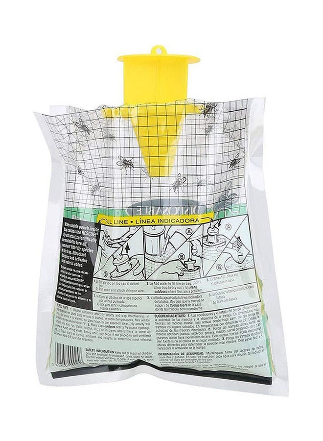 3-Piece Disposable Fly Trap Catcher Set Multicolour 11x8x8cm  - Image 4
