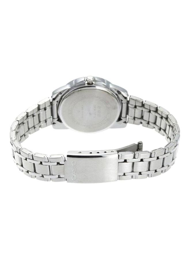 CASIO - Women's Water Resistant Stainless Steel Analog Watch LTP-1335D-5AVDF - 30 mm - Silver - Image 1
