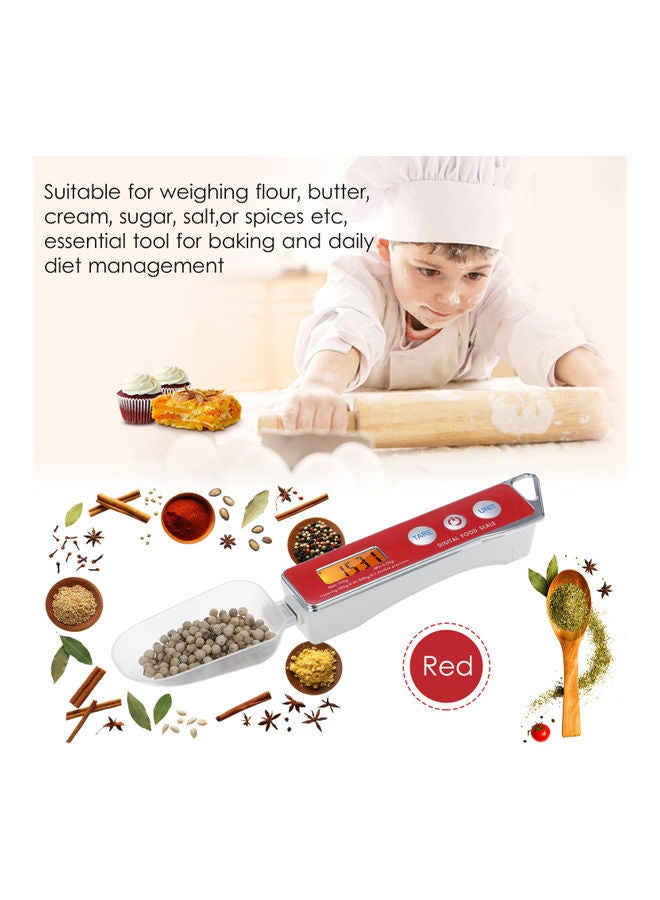 كيه كيه مون ملعقة قياس رقمية أحمر / شفاف 15.80x3x14.70سم - Image 3