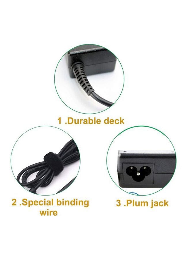 Lenovo - AC Adapter Charging Cable For Thinkpad T410/SL400/T400 Black - Image 1