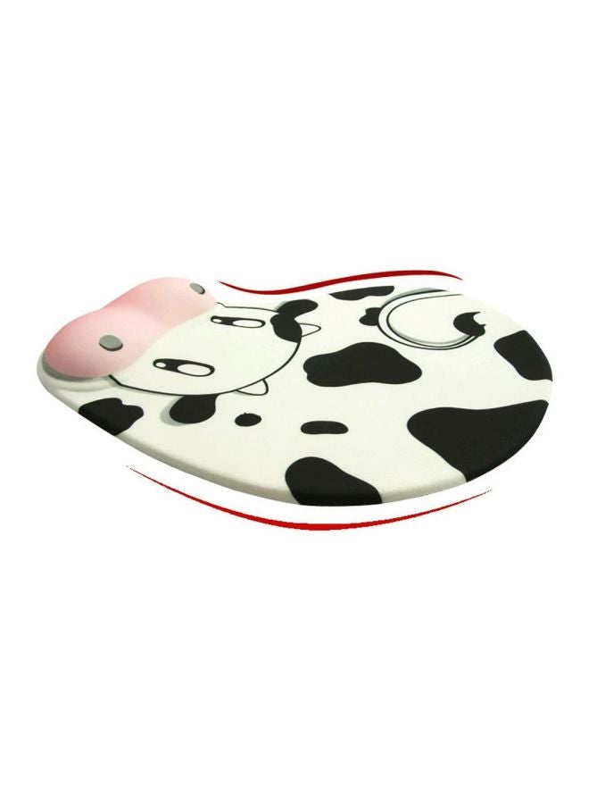 Beauenty Anti-Slip Cute Cow Mouse Pad White/Black/Pink - Image 4
