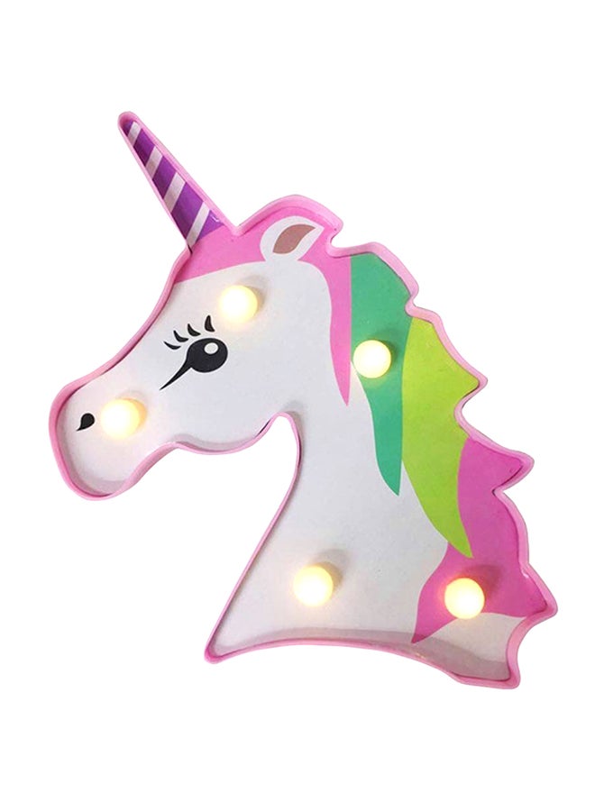 Salla Unicorn Head Night Light With Warm Led Lights 21.5x13cm - Image 1