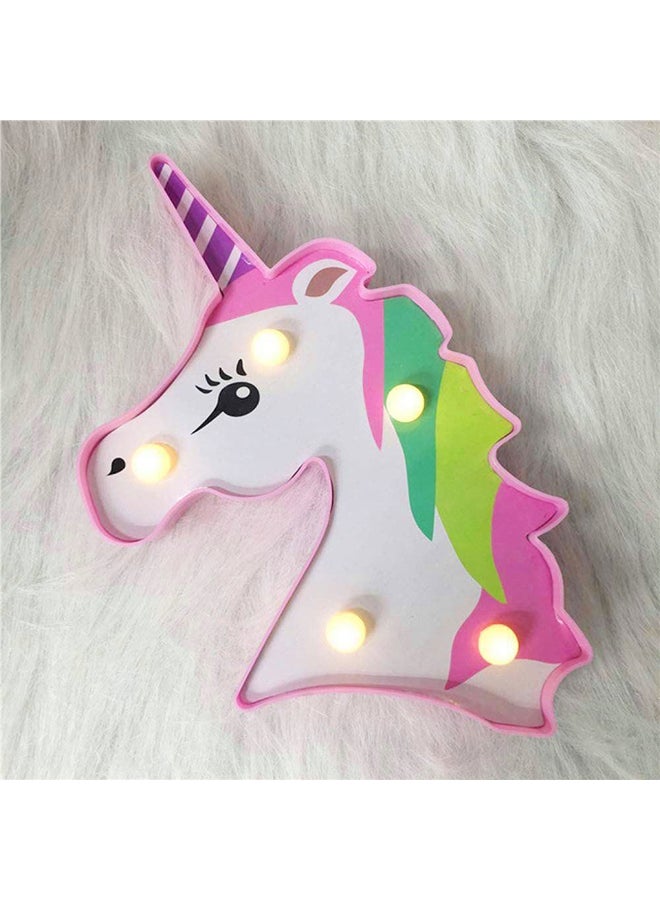 Salla Unicorn Head Night Light With Warm Led Lights 21.5x13cm - Image 2