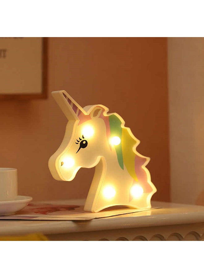 Salla Unicorn Head Night Light With Warm Led Lights 21.5x13cm - Image 3