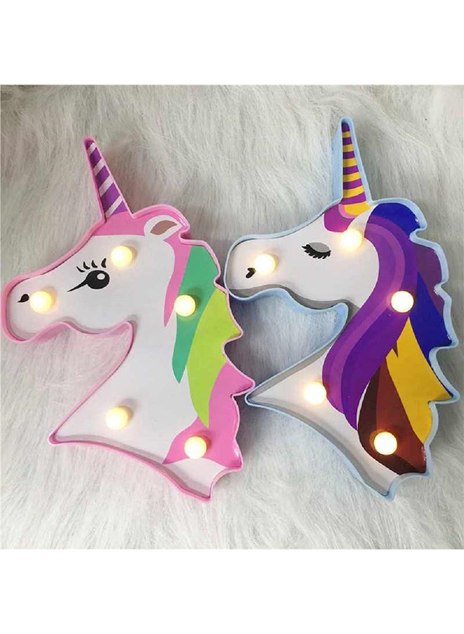 Salla Unicorn Head Night Light With Warm Led Lights 21.5x13cm - Image 4