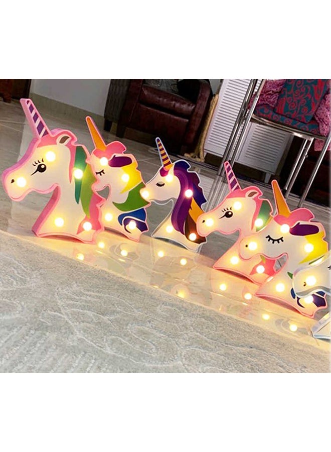 Salla Unicorn Head Night Light With Warm Led Lights 21.5x13cm - Image 5