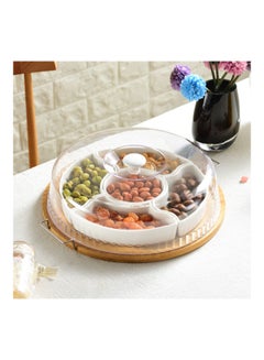 XiuWoo Candy Snack Plate Ceramic Fruit Platter Tray Multicolour  - Image 1