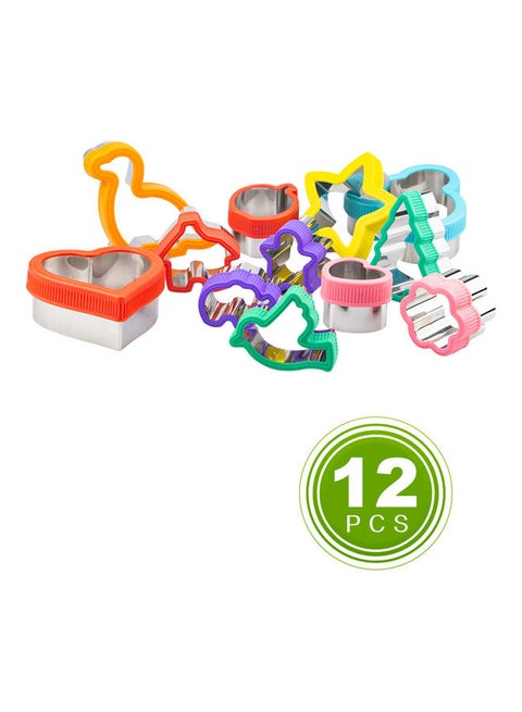 12-Piece Cookie Cutter Set Multicolour