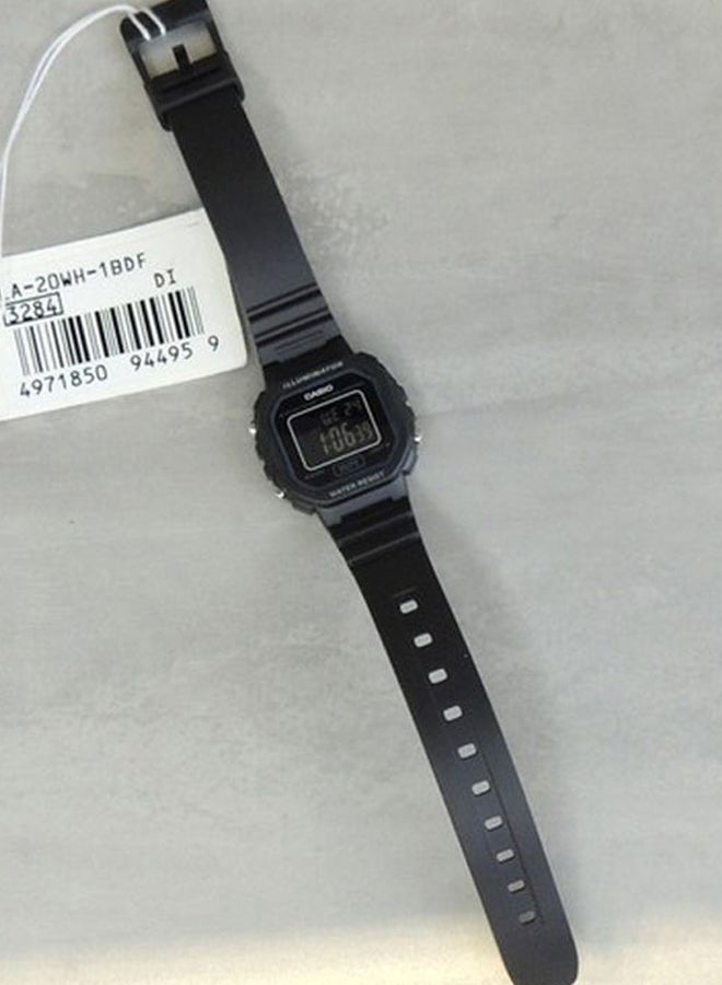Women's Youth Digital Watch LA-20WH-1BDF - 30 mm - Black