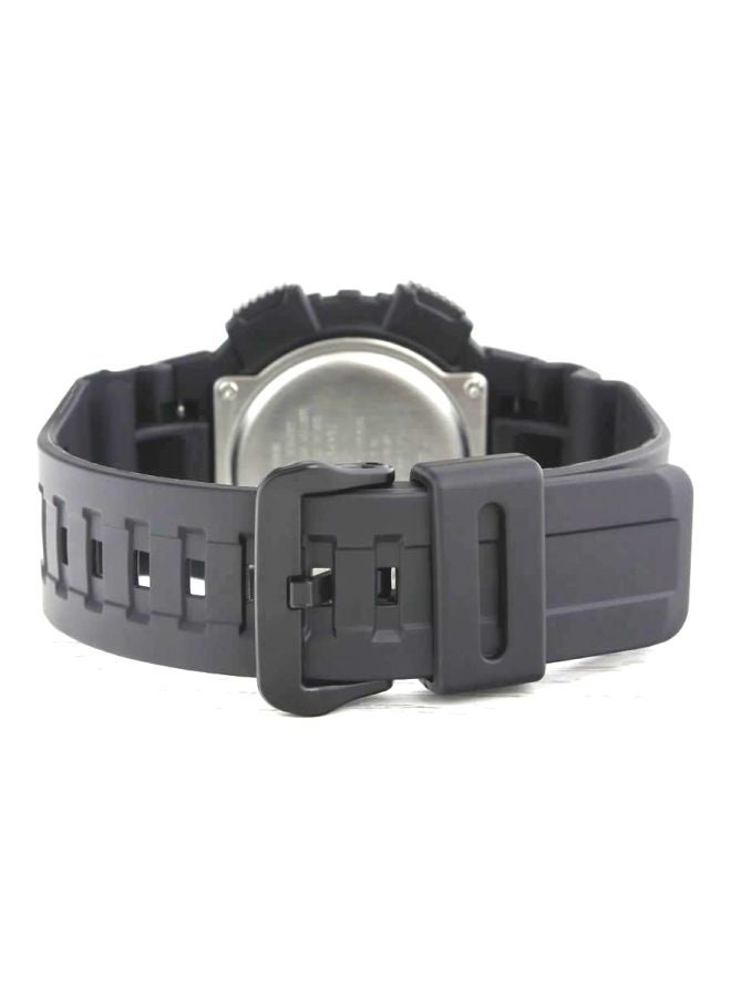 كاسيو ساعة يد رقمية وبعقارب وسوار من الراتينج طراز AEQ-110BW-9A - قياس 47 مم - لون أسود للرجال - Image 5