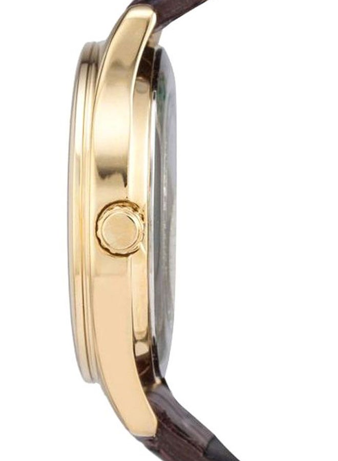 CASIO Men's Leather Analog Wrist Watch MTP-V006GL-7BUDF - 36 mm - Brown - Image 3