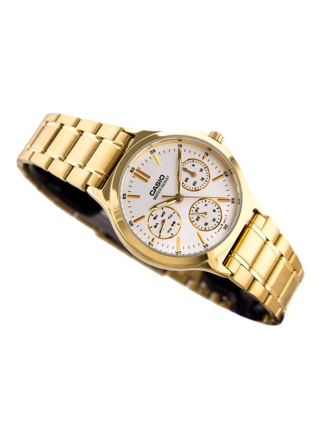 CASIO Men's Enticer Water Resistant Analog Watch MTP-V300G-7AUDF - 42 mm - Gold - Image 4