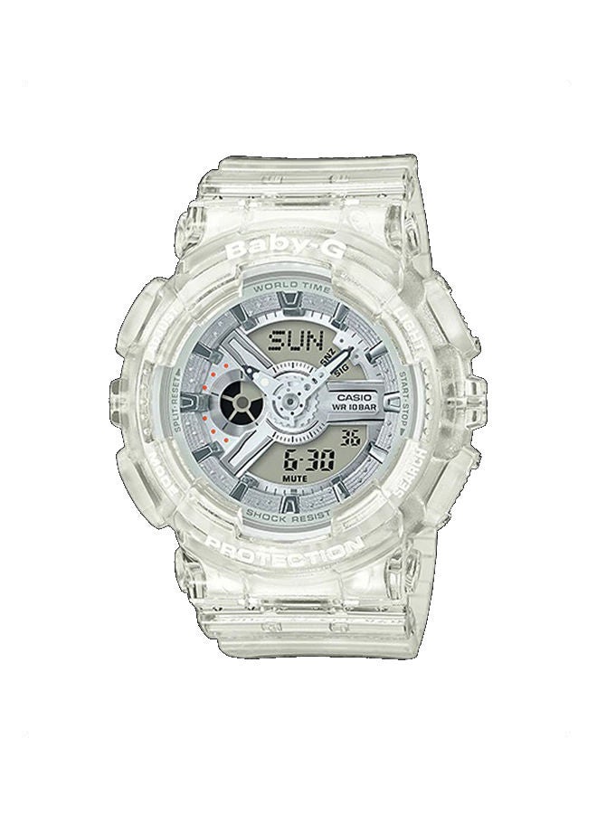 CASIO Women's Baby-G Resin Watch Ba-110Cr-7Adr - 46 mm - Clear - Image 1