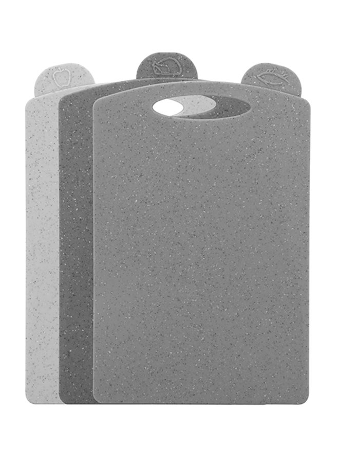 Fissman 3-Piece Index Chopping Board Set Grey 32x18cm - Image 3