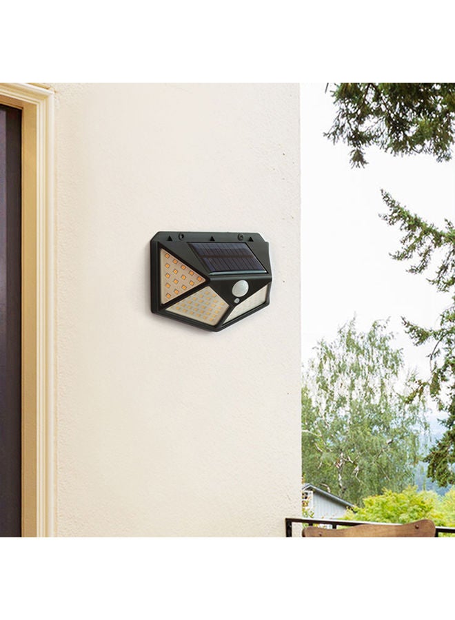 2-Piece 100 LED Solar Wall Light Warm White 14.00x8.50x0.335cm - Image 4