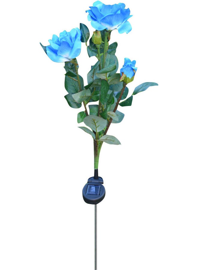 Generic 3 LED Solar Rose Stake Light Blue 48.00x6.00x0.26cm  - Image 1