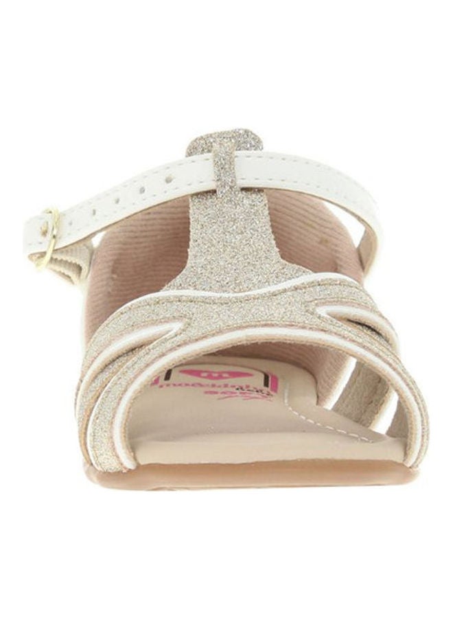 Comfortable Buckle Style Flat Sandals White/Silver - v1619282024/N46153839V_3