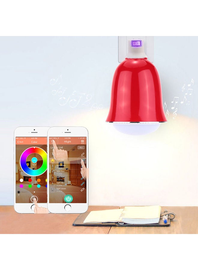Smart Bluetooth Speaker Music Lamp For Apple iPhone 6s/Plus Samsung Galaxy Smartphones App Control Red 15.00x8.50x0.182cm - Image 2